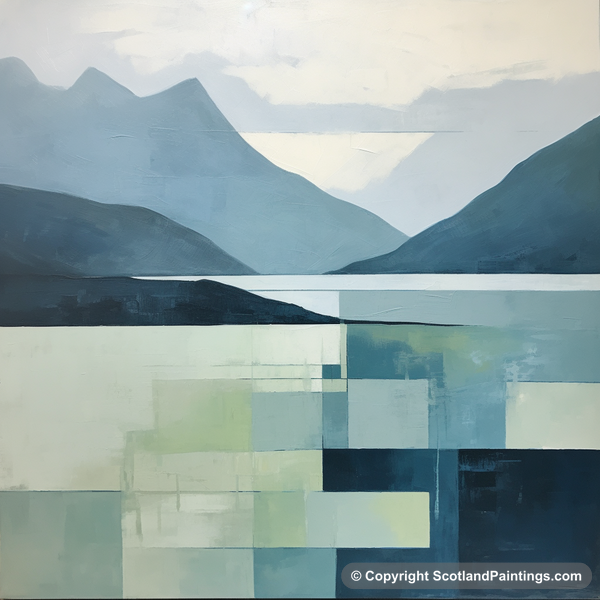 Painting - Loch Maree - Modern & Minimal