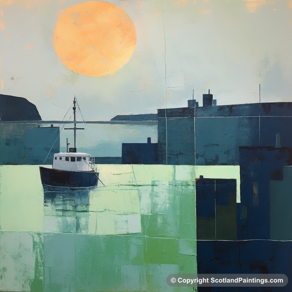 Painting - Craobh Haven Harbour - Modern & Minimal