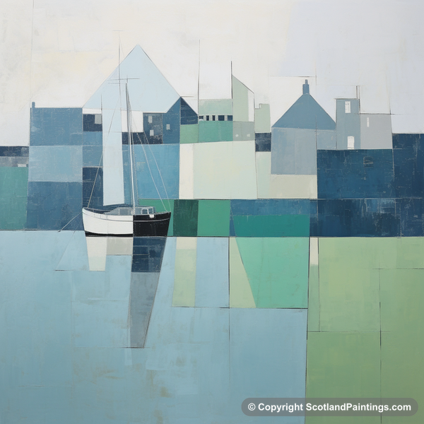 Painting - Kirkwall Harbour - Modern & Minimal