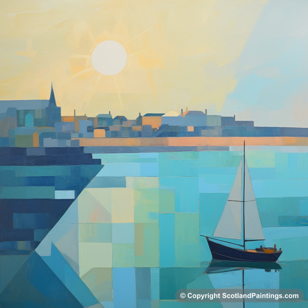 Painting - Dunbar Harbour - Modern & Minimal