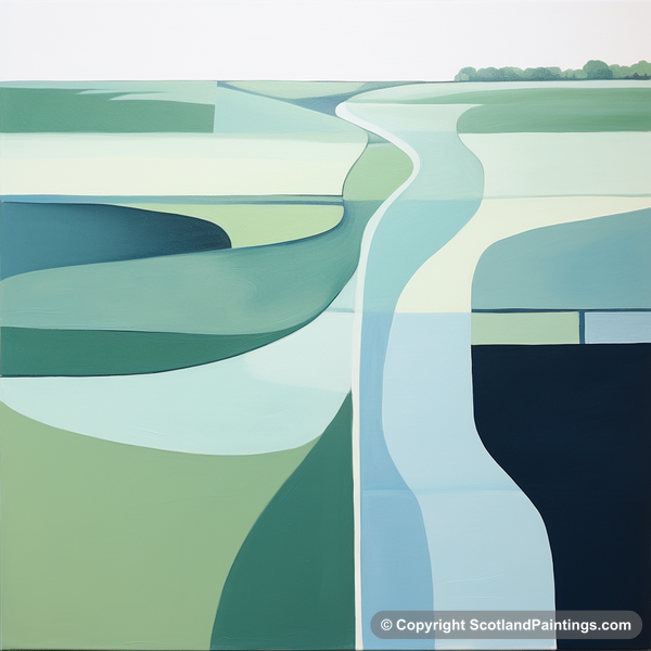 Painting - River Lossie - Modern & Minimal