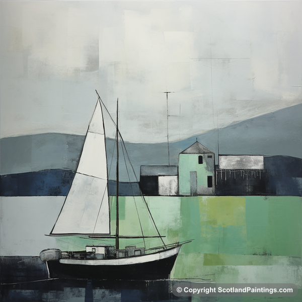 Painting - Port Appin Harbour - Modern & Minimal