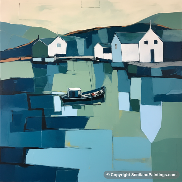 Painting - Gairloch Harbour - Modern & Minimal