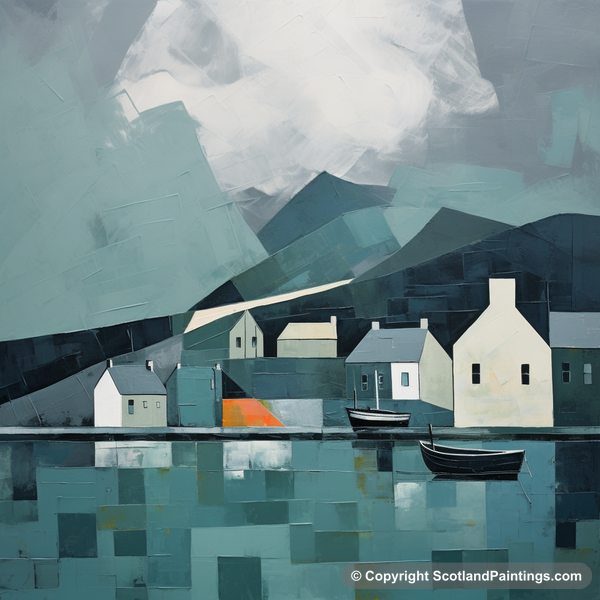 Painting - Craobh Haven Harbour - Modern & Minimal