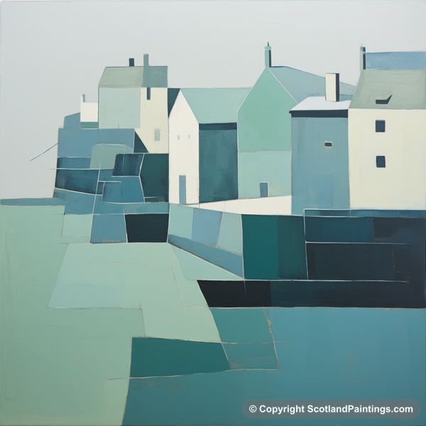 Painting - St Monans Harbour - Modern & Minimal