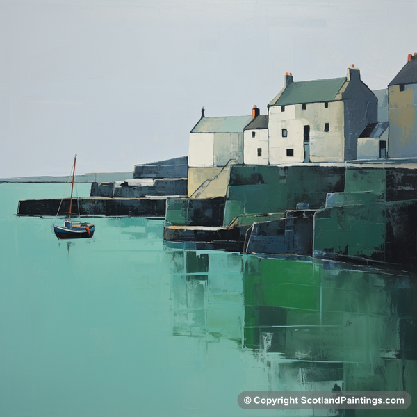 Painting - St Monans Harbour - Modern & Minimal