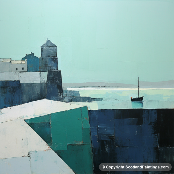 Painting - St Monans Harbour - Modern & Minimal