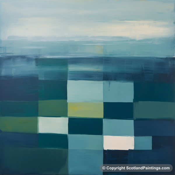 Painting - Castle Stalker Bay - Modern & Minimal