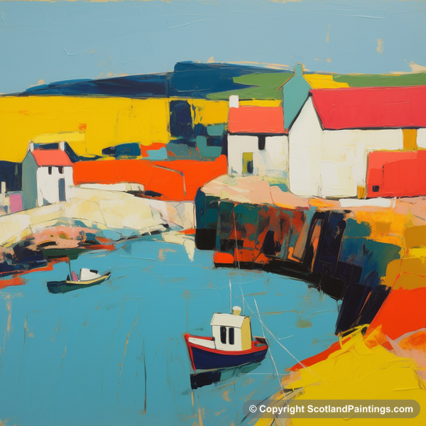 Painting - Cove Harbour - Abstract