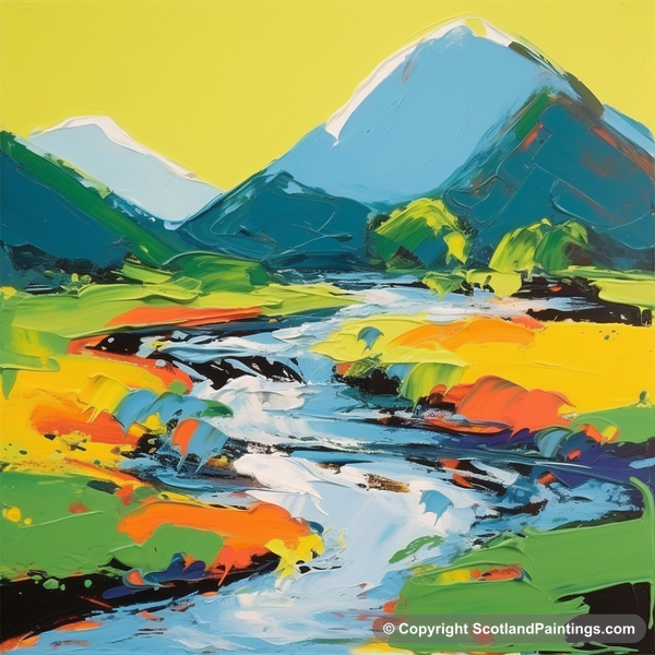 Painting - River Etive - Abstract