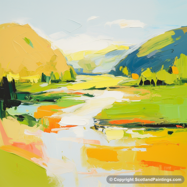 Painting - River Tummel - Abstract