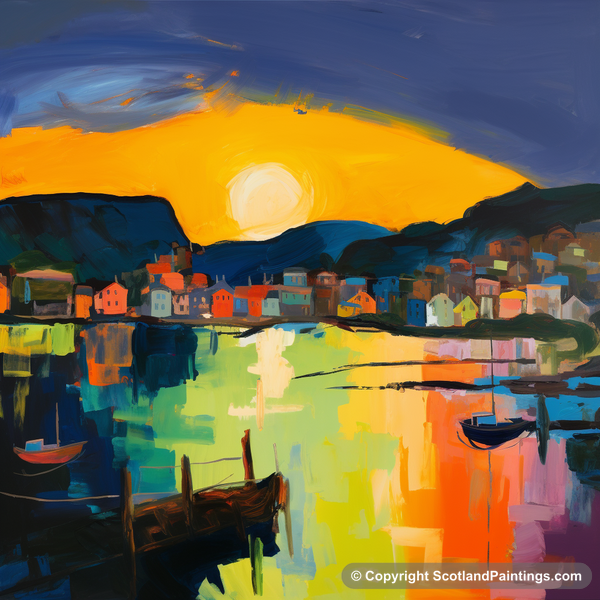 Painting - Tarbert Marina - Abstract