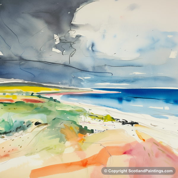 Painting - St Cyrus Beach - Abstract