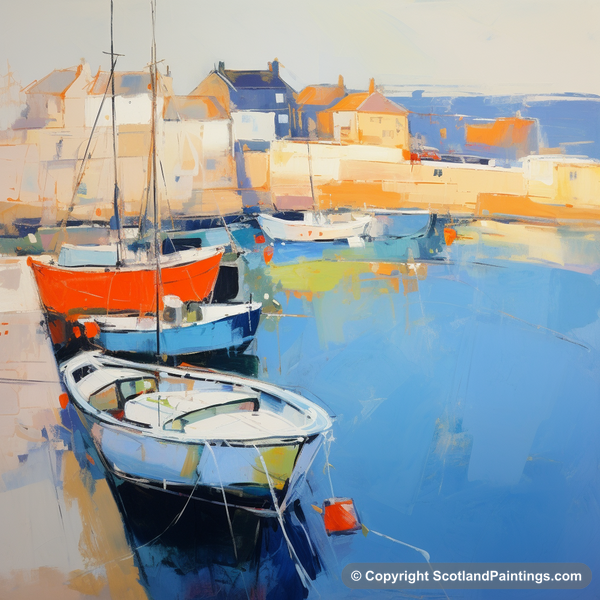 Painting - North Berwick Harbour - Scottish Harbours