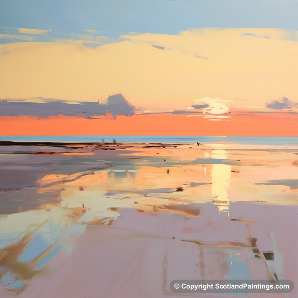 Painting - Longniddry Beach - Scottish Beaches