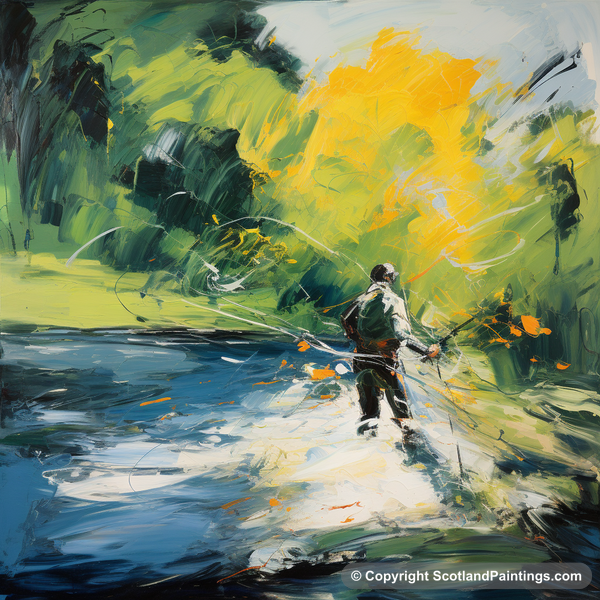 Painting - River Broom - Scotland Fly Fishing