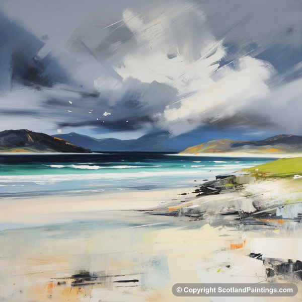 Painting - Luskentyre Beach - Scottish Beaches