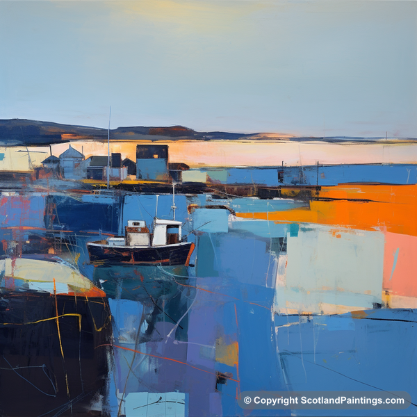 Painting - North Berwick Harbour - Scottish Harbours