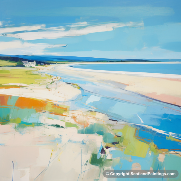 Painting - Nairn Beach - Scotland in Summer