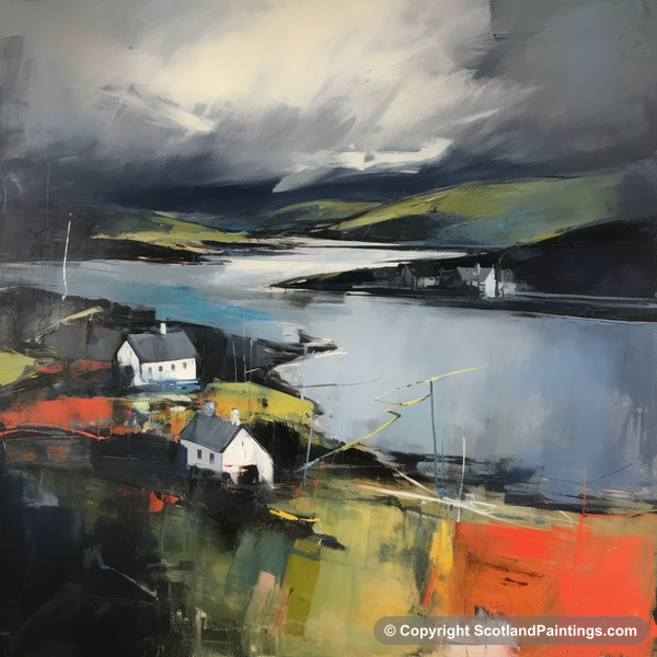 Painting - Gairloch Harbour - Scottish Harbours