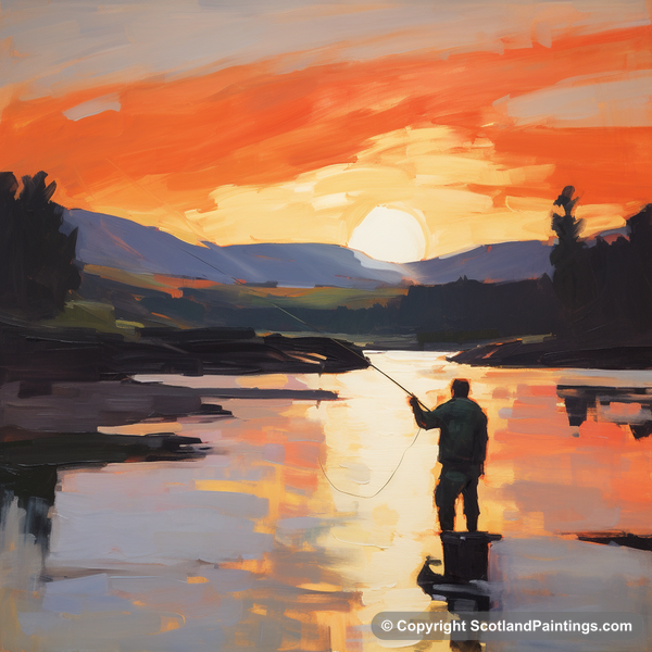 Painting - River Nith - Scotland Fly Fishing