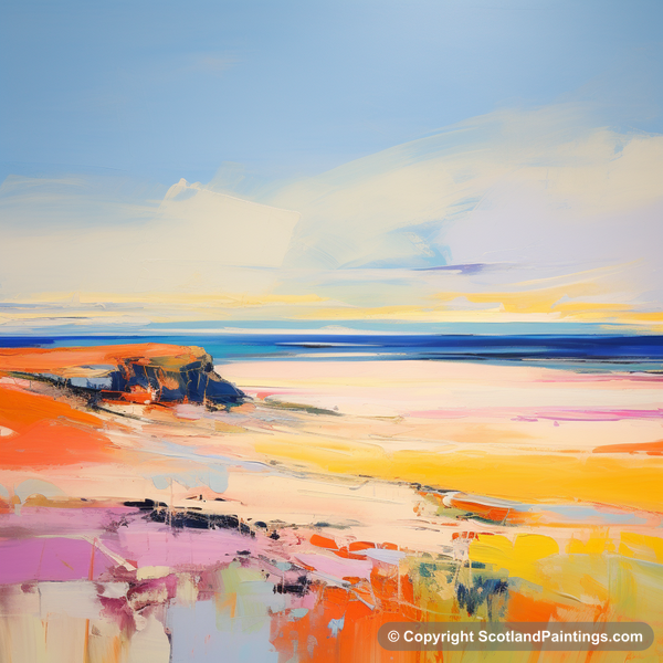 Painting - St Cyrus Beach - Scotland in Summer