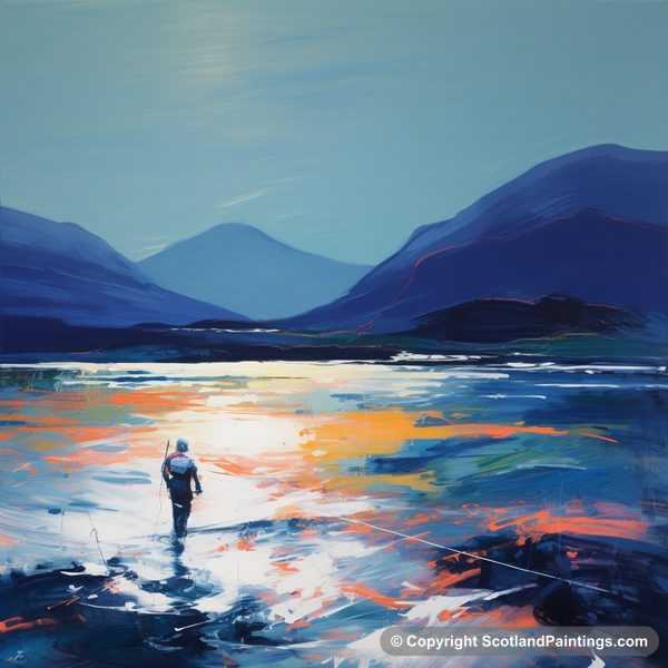 Painting - Loch Sunart - Scotland Fly Fishing