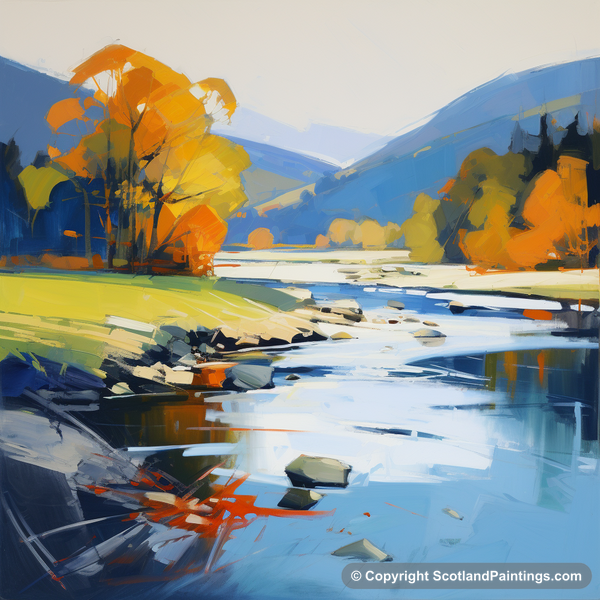 Painting - River Tummel - Scottish Rivers