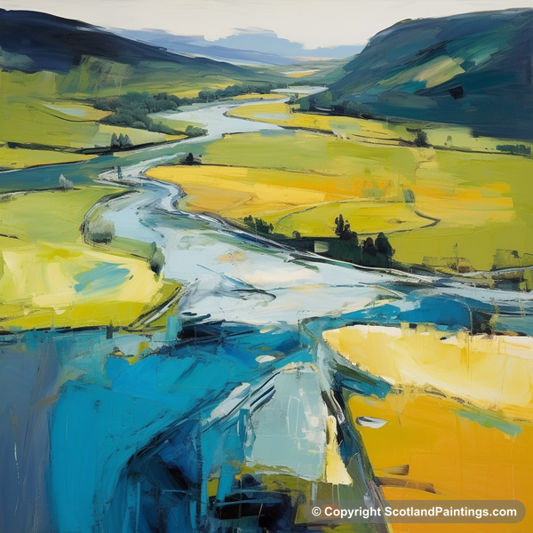 Painting - River Orchy - Scottish Rivers