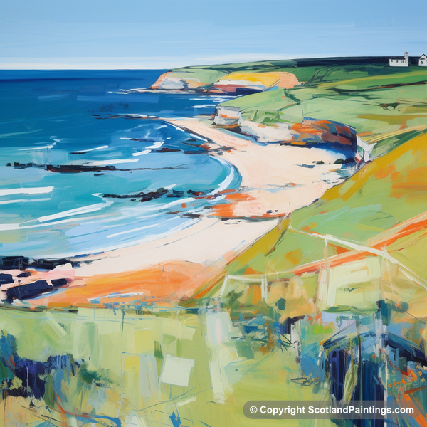 Painting - Coldingham Bay - Scotland in Summer