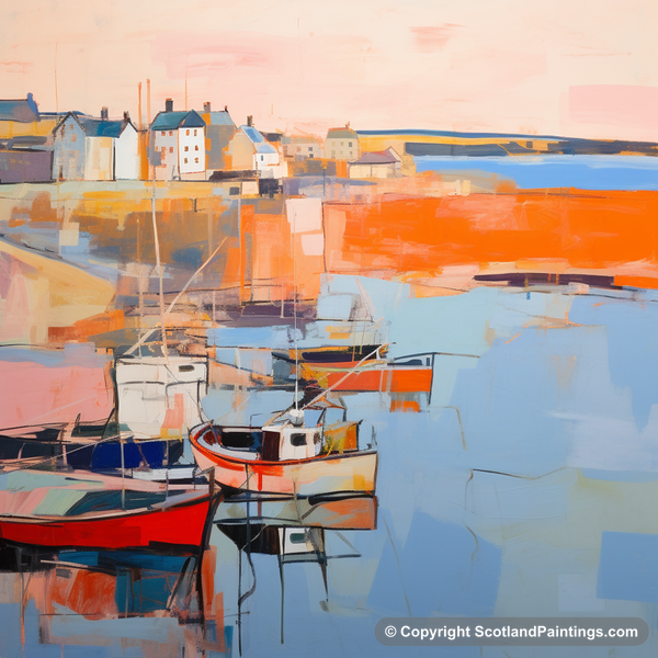 Painting - St Monans Harbour - Scottish Harbours