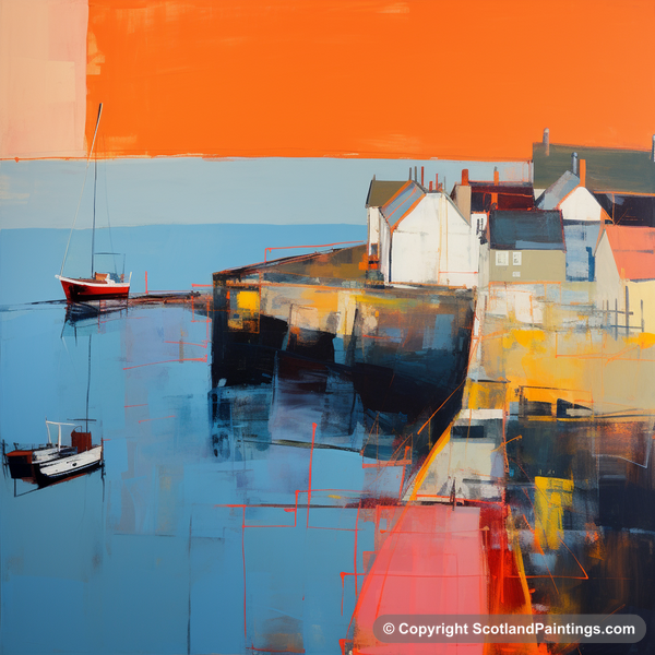 Painting - St Monans Harbour - Scottish Harbours