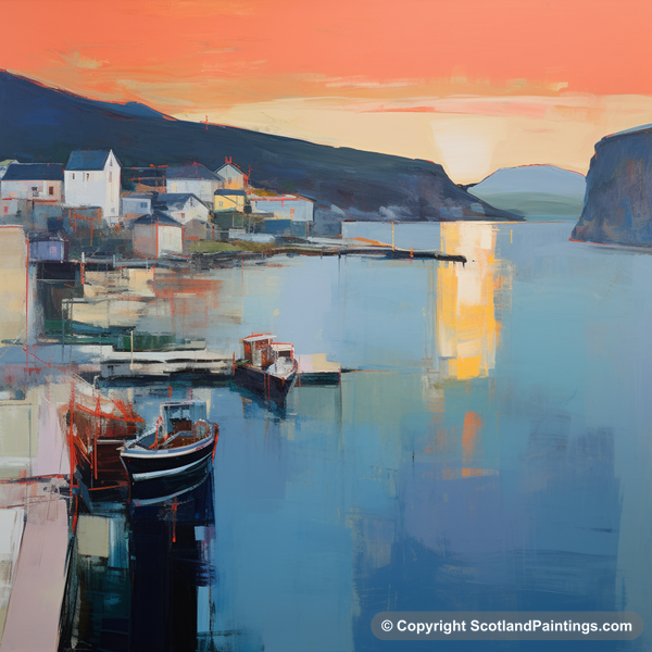 Painting - Mallaig Harbour - Scottish Harbours