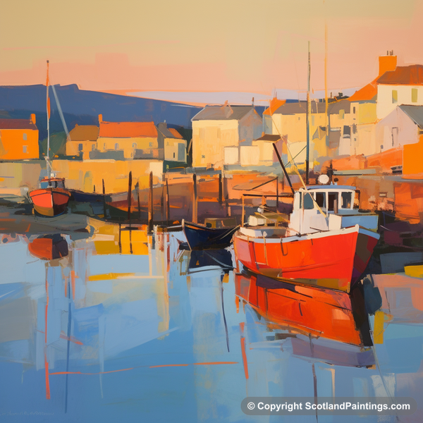 Painting - Millport Harbour - Scottish Harbours