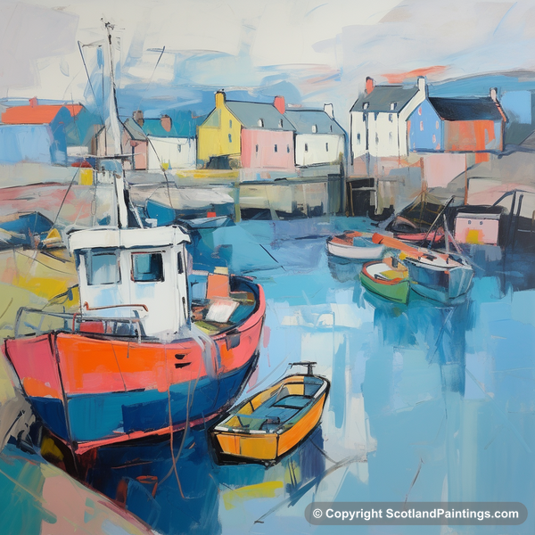 Painting - Millport Harbour - Scottish Harbours