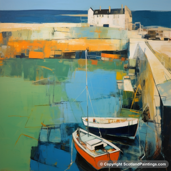 Painting - St Monans Harbour - Scottish Harbours