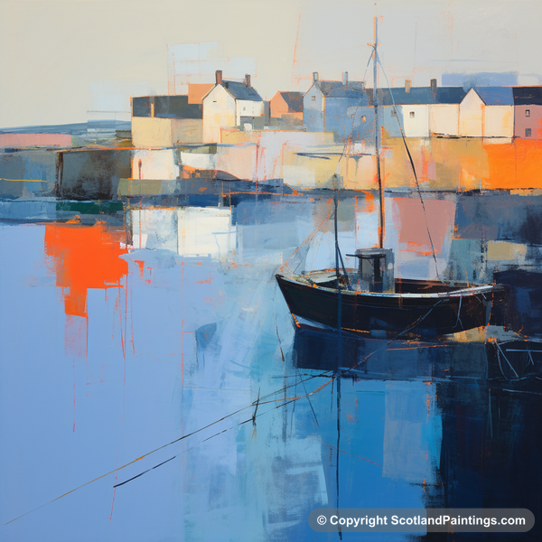 Painting - Anstruther Harbour - Scottish Harbours