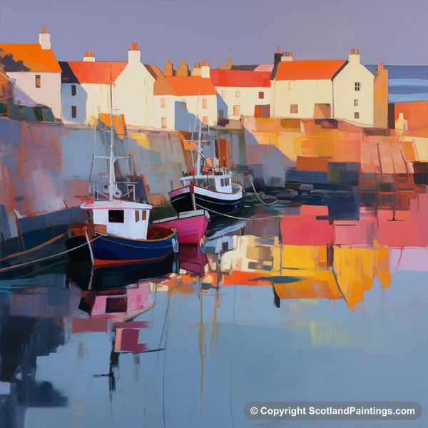 Painting - Pittenweem Harbour - Scottish Harbours