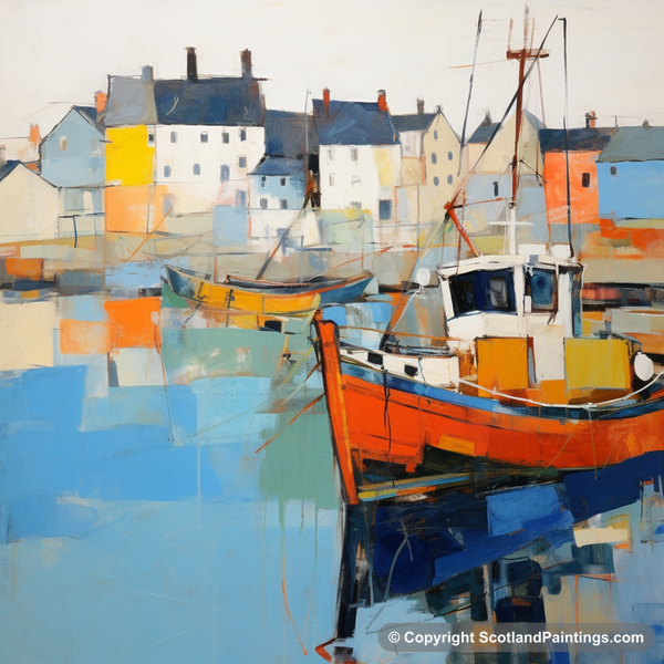 Painting - Stornoway Harbour - Scotland Favourites