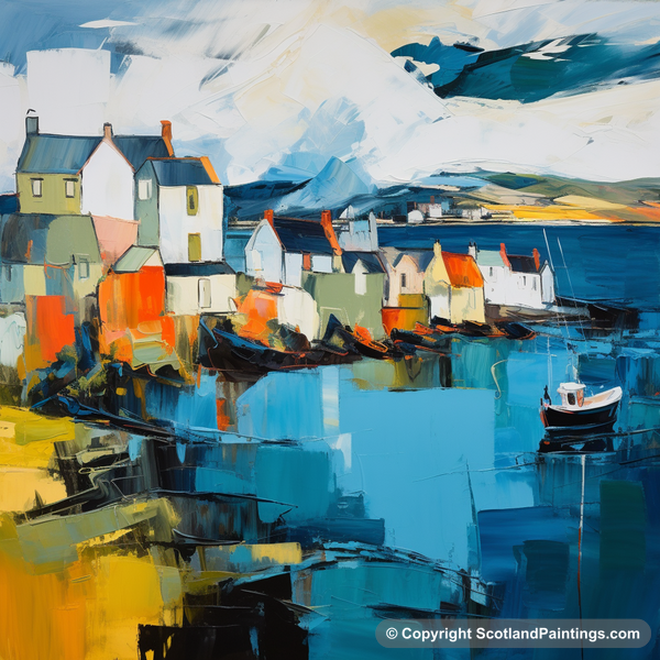 Painting - Bowmore - Scottish Villages