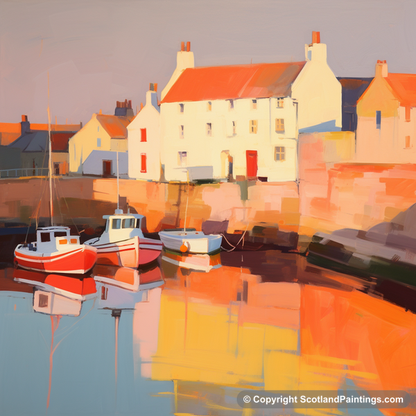 Painting - St Monans Harbour - Scottish Harbours