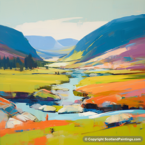 Painting - Glen Strathfarrar - Scotland in Summer