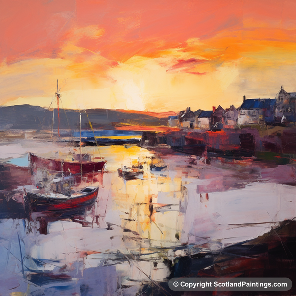 Painting - North Berwick Harbour - Scottish Harbours