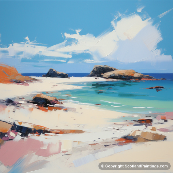 Painting - Silver Sands of Morar - Scottish Beaches