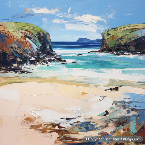 Painting - Sandwood Bay - Scottish Coves