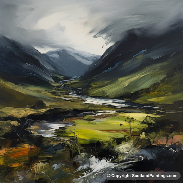 Painting - Glen Strathfarrar - Scottish Glens